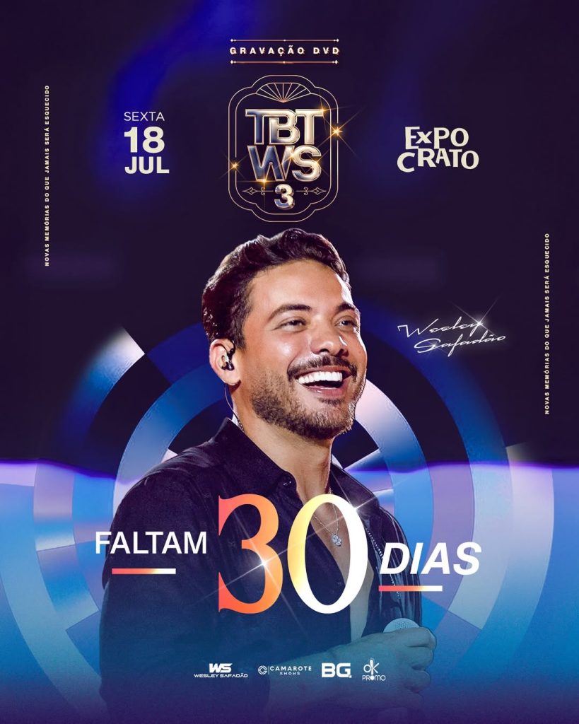 Wesley Safadão realiza gravação de álbum ao vivo em feira do agro no Ceará Wesley Safadão