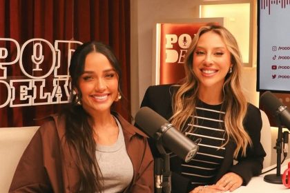um resumo da tarde super especial gravando o @poddelas ✨🎙️ @tata obrigada pelo papo delicia am
