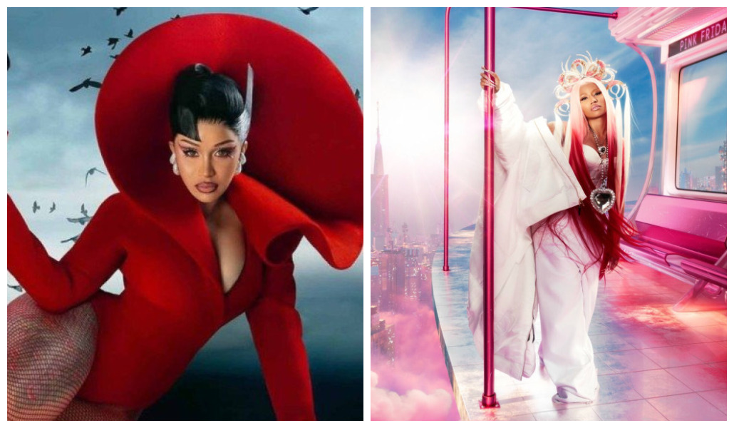 Capa Álbum - Cardi B - AM I THE DRAMA Capa Álbum - Nick Minaj - Pink Friday