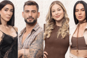 A Fazenda 17: Michelle, Nizam, Saory e Tàmires estão na 5ª roça Reprodução: Record