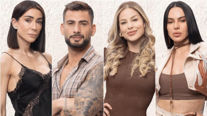 A Fazenda 17: Michelle, Nizam, Saory e Tàmires estão na 5ª roça Reprodução: Record