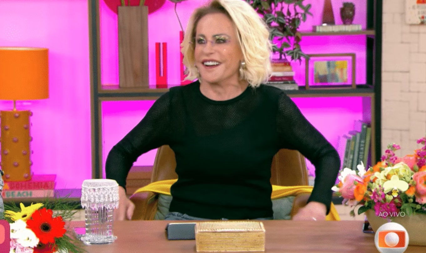 Imprevisto no “Mais Você”: Ana Maria Braga deixa programa para ir ao banheiro Imagem: Reprodução / Rede Globo, Programa Mais Você, 22/10/2025