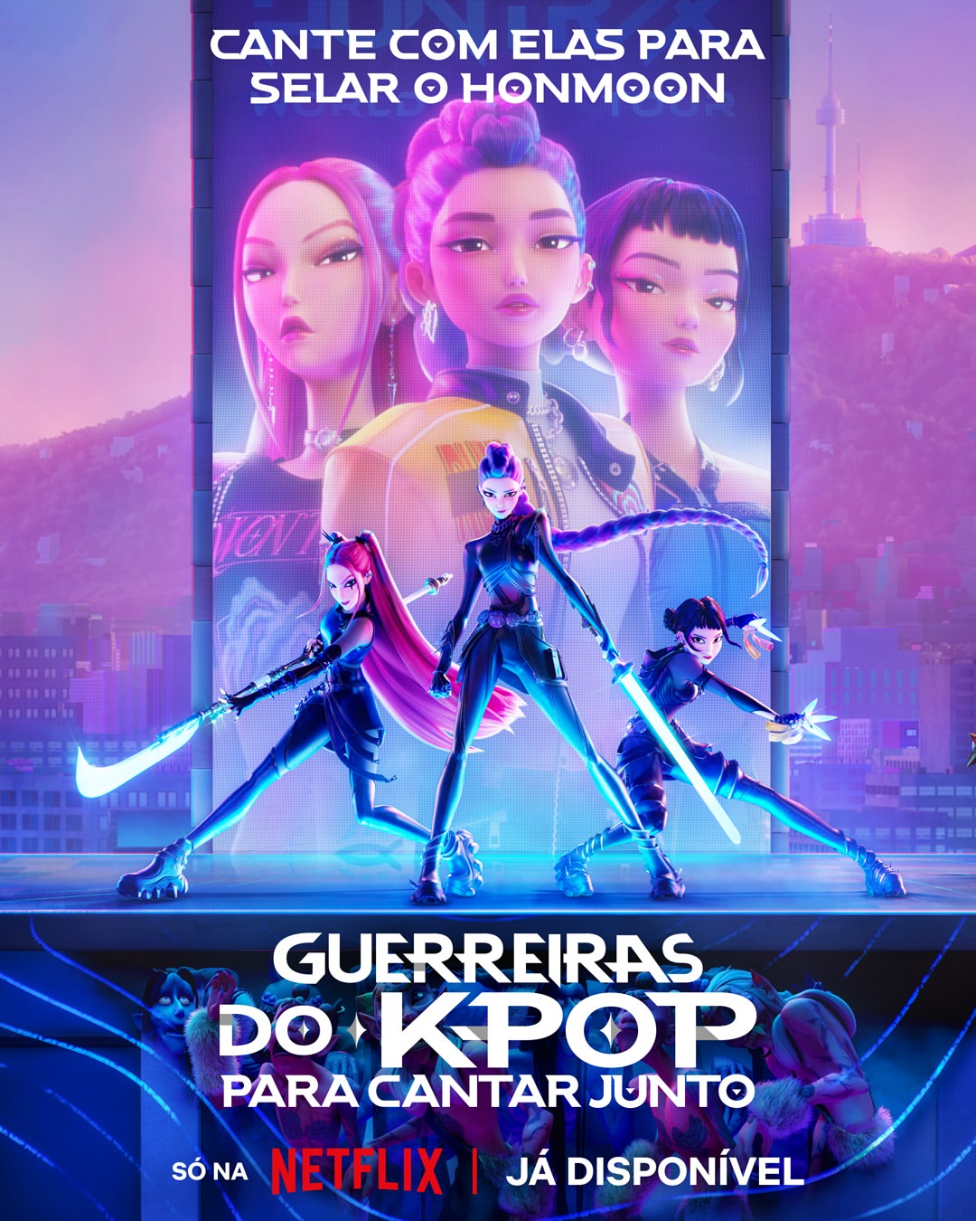 "Guerreiras do K-Pop" estreia em cinemas brasileiros com sessões especiais de Halloween Reprodução/Instagram/@netflixbrasil