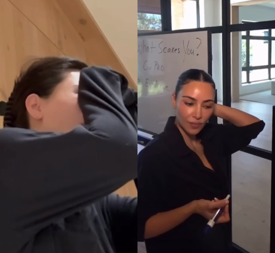 Kim Kardashian chora ao revelar nova reprovação no exame da ordem nos EUA Kim