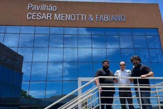 César Menotti & Fabiano anunciam doação vitalícia ao Hospital de Amor de Barretos Cesar Menotti e Fabiano inauguram pavilhão no Hospital do Amor, em Barretos — Foto: Rodney Machado