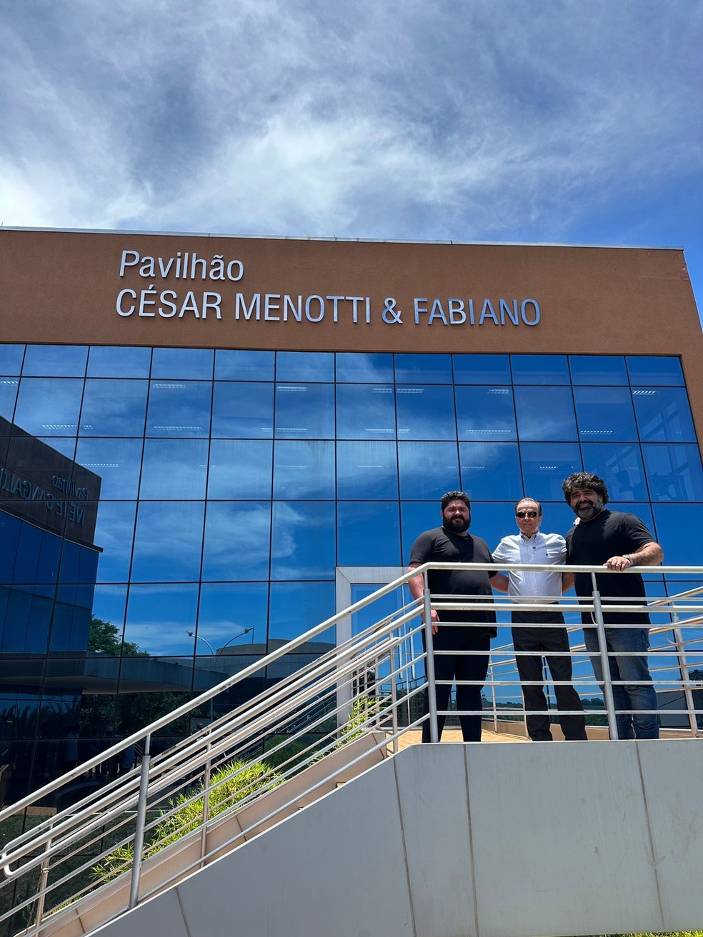 Cesar Menotti e Fabiano inauguram pavilhão no Hospital do Amor, em Barretos — Foto: Rodney Machado