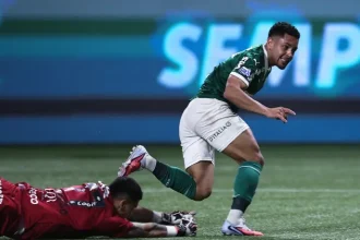 Palmeiras vence Santos com dois gols de Vitor Roque e amplia vantagem na liderança vitor roque vence gabriel brazao e abre o placar em palmeiras x santos pelo brasileirao 1762481255083 v2 750x421.jpg