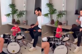 Murilo Huff comemora primeira apresentação de bateria de Léo, seu filho com Marília Mendonça Captura de tela 16 12 2025 142647 gshow.globo .com