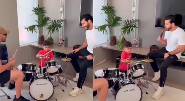 Murilo Huff comemora primeira apresentação de bateria de Léo, seu filho com Marília Mendonça Captura de tela 16 12 2025 142647 gshow.globo .com