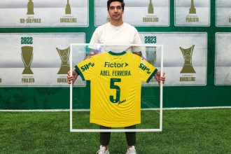 Palmeiras oficializa renovação de Abel Ferreira até 2027 Foto: Reprodução/Instagram/@palmeiras/@coachabelferreira