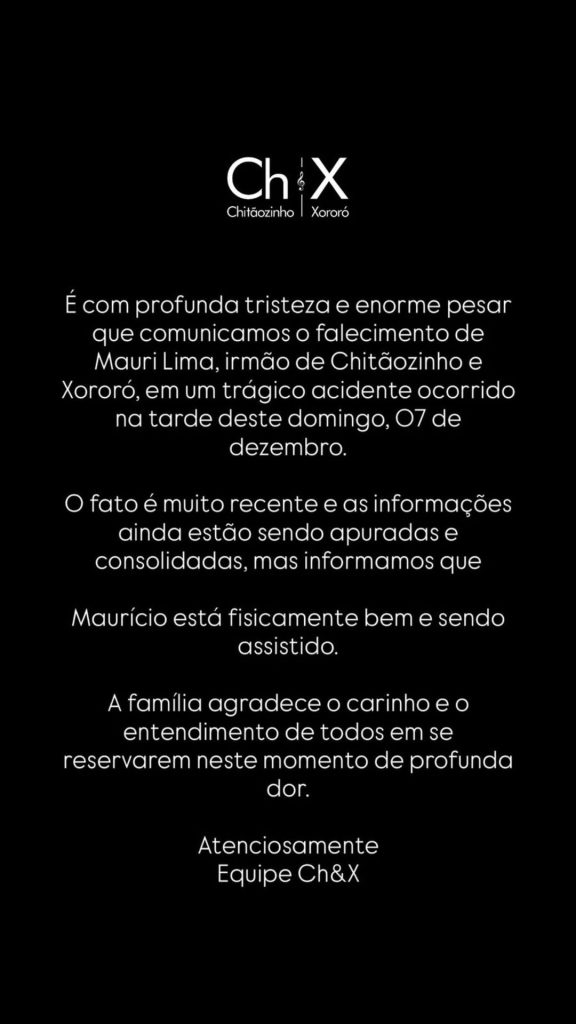 Morre Mauri Lima, irmão de Chitãozinho e Xororó, em acidente SaveClip.App 591143905 18544767808036386 5081102538645051850 n