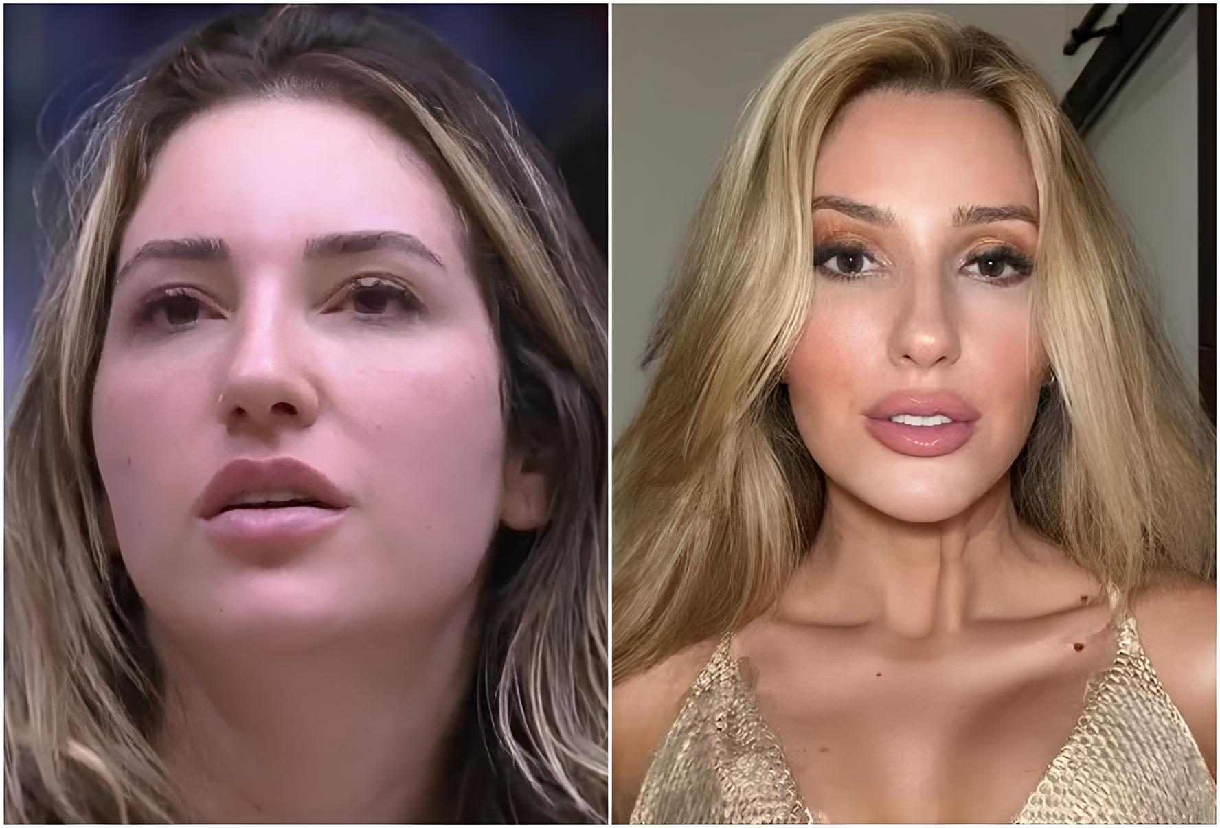 Amanda Meirelles no BBB e atualmente — Foto: Reprodução/Globo/Instagram