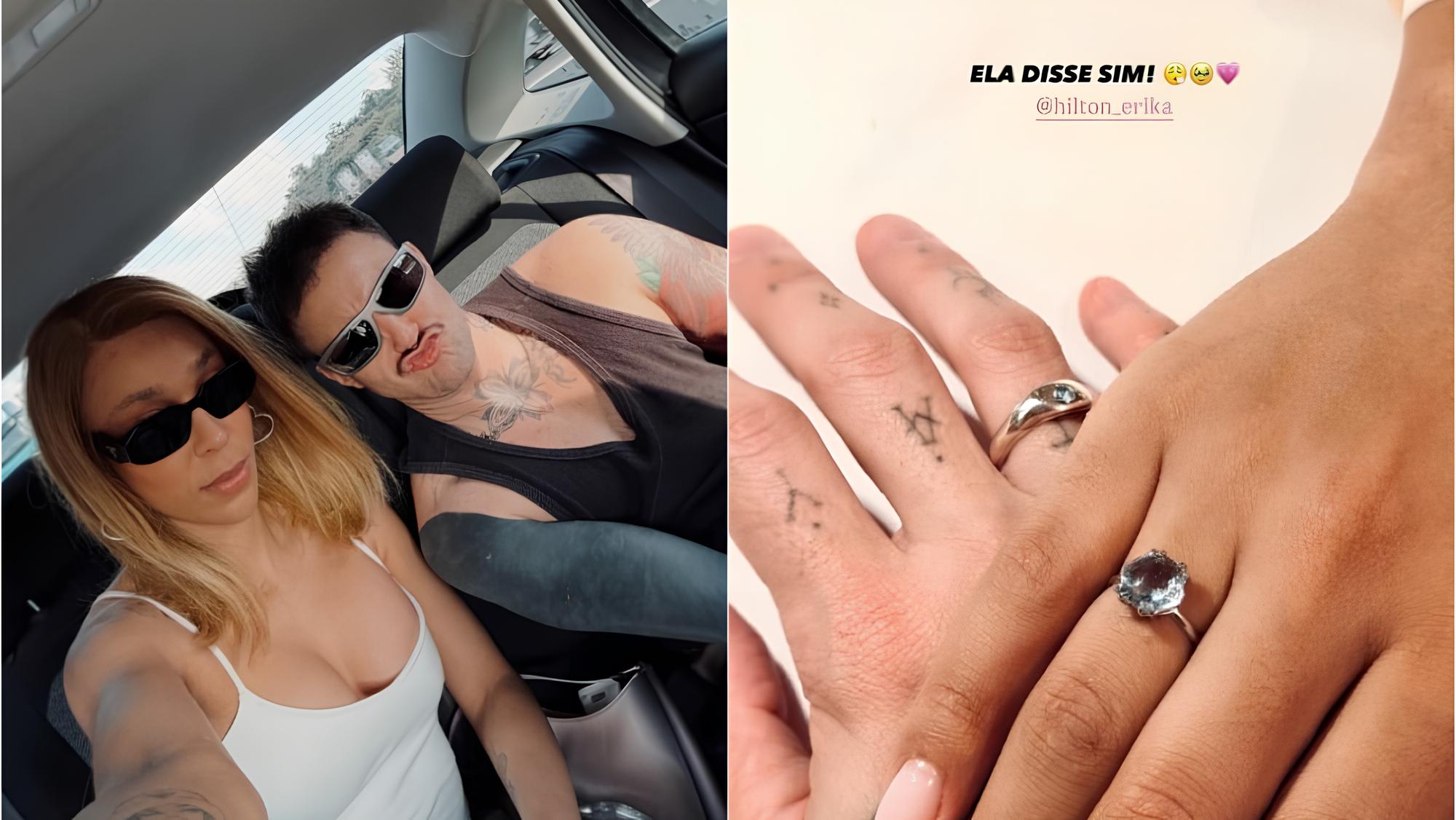 Erika Hilton é pedida em noivado em surpresa preparada pelo fotógrafo Daniel Zezza (Foto/Reprodução: danizezza)