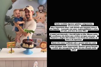 Marido de Isabel Veloso rebate críticas após comemorar aniversário do filho enquanto ela segue na UTI Reprodução/Instagram/@lucasborbass