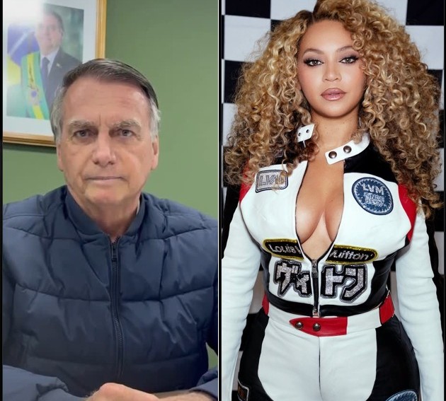 Beyoncé exige retirada de teaser de filme sobre Bolsonaro após uso irregular de “Survivor” Foto: Reprodução/Instagram/@jairmessiasbolsonaro/@beyonce