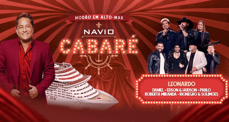 Leonardo comemora 40 anos de carreira com o DVD “Uma História Sem Fim” navio cabare slider