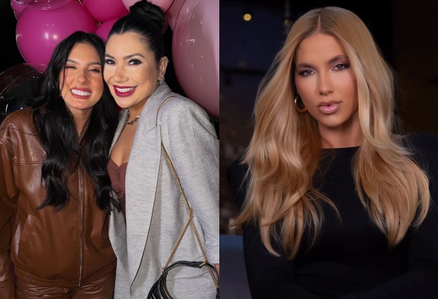 Amiga de Ana Castela volta a criticar Virginia Fonseca nas redes sociais Ana Castela, Ana Luiza Sanches e Virginia Fonseca — Foto: Reprodução/Instagram e Luis Felipe