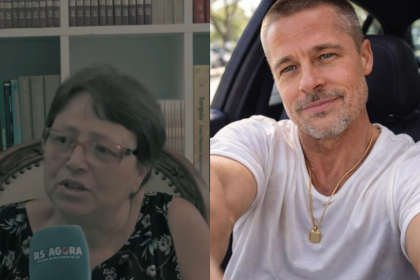 Mulher Brad Pitt YouTube RS Agora e Instagram